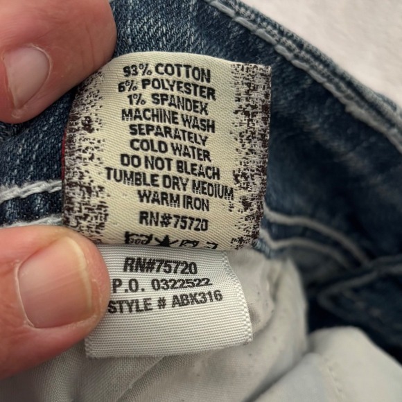 BKE Sabrina Bootcut Jeans Womens Size 32 Medium Wash Denim Y2K Faded Grunge - Picture 5 of 14